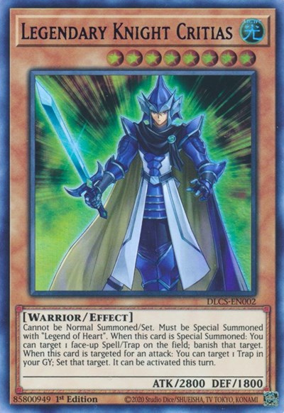 Legendary Knight Critias (Blue) [DLCS-EN002] Ultra Rare | Exor Games Summserside