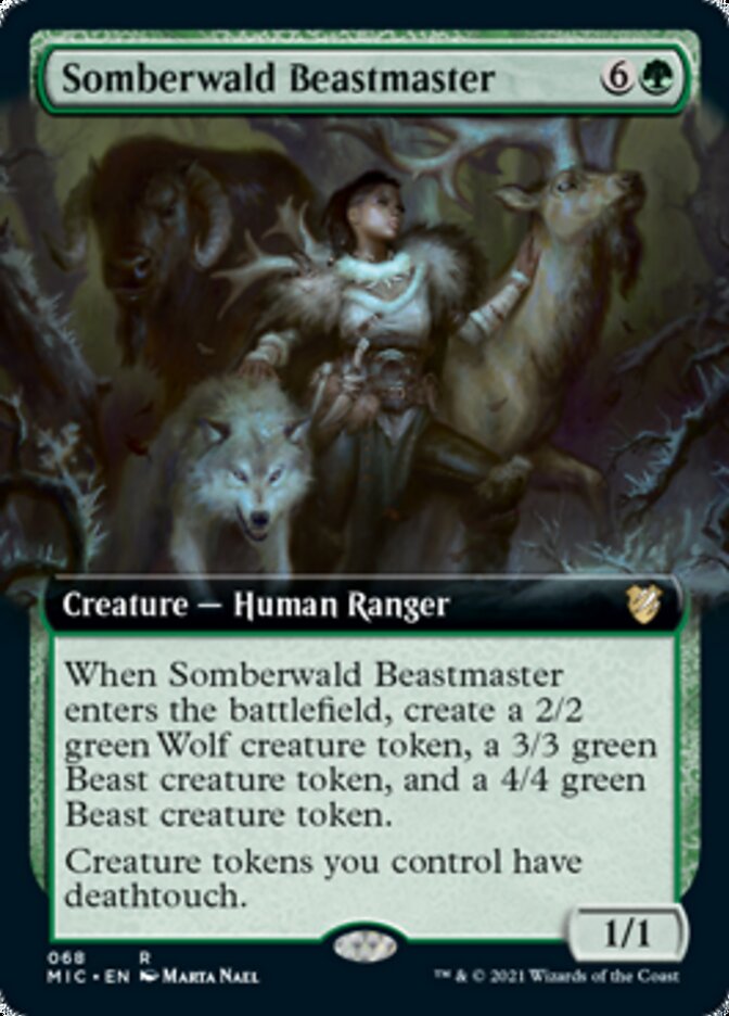 Somberwald Beastmaster (Extended) [Innistrad: Midnight Hunt Commander] | Exor Games Summserside