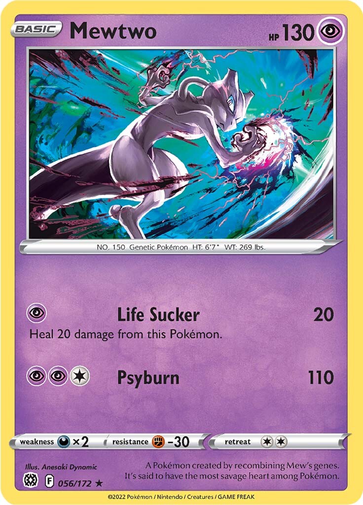 Mewtwo (056/172) [Sword & Shield: Brilliant Stars] | Exor Games Summserside