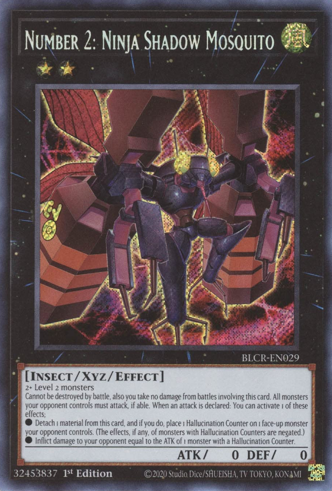 Number 2: Ninja Shadow Mosquito [BLCR-EN029] Secret Rare | Exor Games Summserside