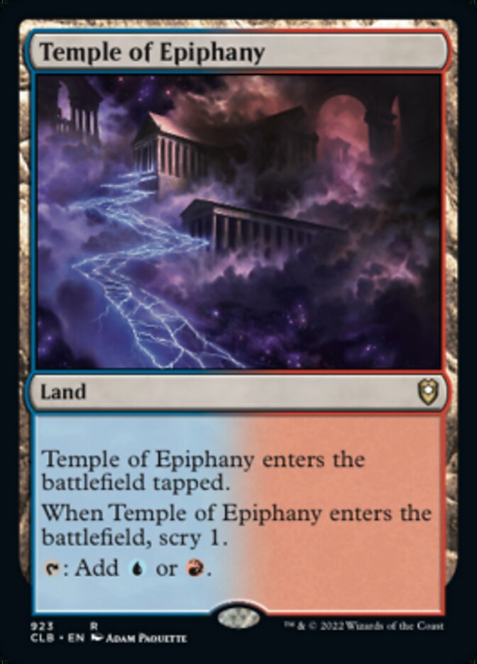 Temple of Epiphany [Commander Legends: Battle for Baldur's Gate] | Exor Games Summserside