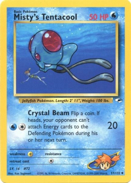 Misty's Tentacool (57/132) [Gym Heroes Unlimited] | Exor Games Summserside