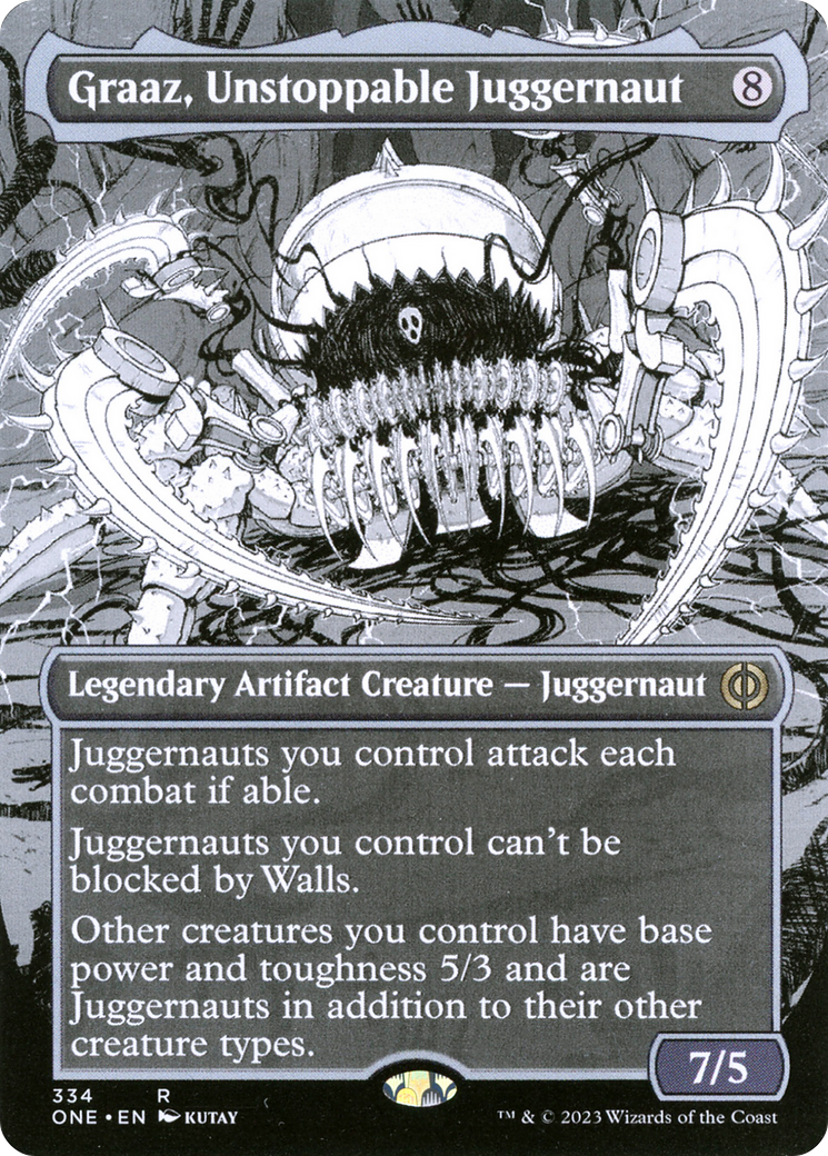 Graaz, Unstoppable Juggernaut (Borderless Manga) [Phyrexia: All Will Be One] | Exor Games Summserside