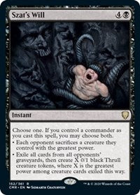 Szat's Will [Commander Legends] | Exor Games Summserside