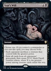 Szat's Will (Extended Art) [Commander Legends] | Exor Games Summserside