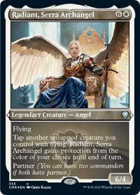 Radiant, Serra Archangel (Foil Etched) [Commander Legends] | Exor Games Summserside