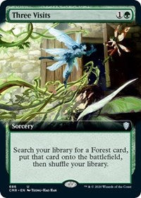 Three Visits (Extended Art) [Commander Legends] | Exor Games Summserside