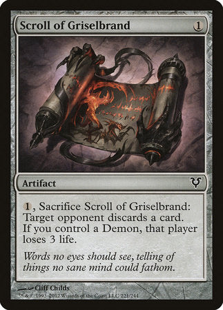 Scroll of Griselbrand [Avacyn Restored] | Exor Games Summserside