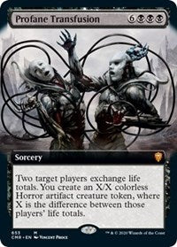 Profane Transfusion (Extended Art) [Commander Legends] | Exor Games Summserside