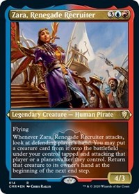 Zara, Renegade Recruiter (Foil Etched) [Commander Legends] | Exor Games Summserside