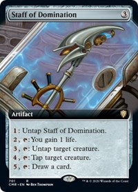 Staff of Domination (Extended Art) [Commander Legends] | Exor Games Summserside