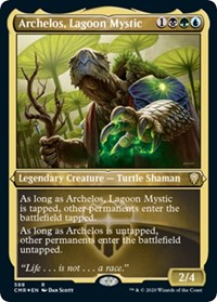 Archelos, Lagoon Mystic (Foil Etched) [Commander Legends] | Exor Games Summserside