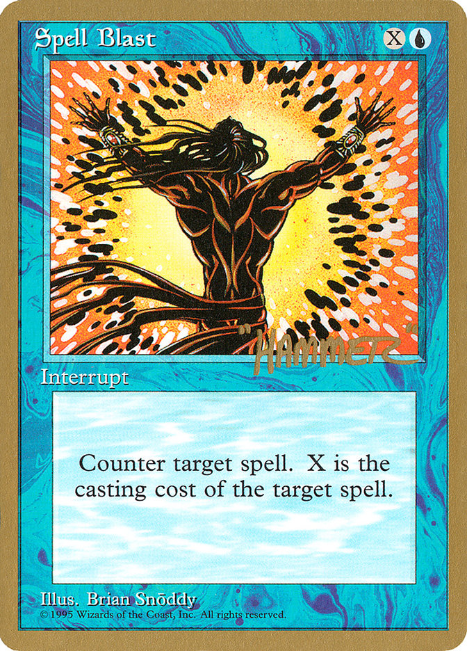 Spell Blast (Shawn "Hammer" Regnier) [Pro Tour Collector Set] | Exor Games Summserside