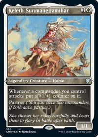 Keleth, Sunmane Familiar (Foil Etched) [Commander Legends] | Exor Games Summserside