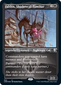 Falthis, Shadowcat Familiar (Foil Etched) [Commander Legends] | Exor Games Summserside