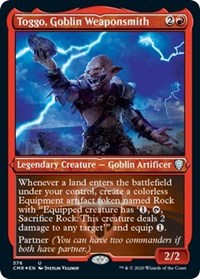 Toggo, Goblin Weaponsmith (Foil Etched) [Commander Legends] | Exor Games Summserside