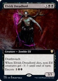 Elvish Dreadlord (Extended Art) [Commander Legends] | Exor Games Summserside