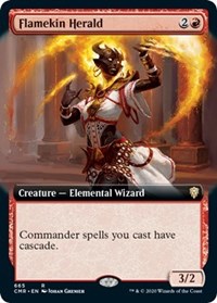 Flamekin Herald (Extended Art) [Commander Legends] | Exor Games Summserside