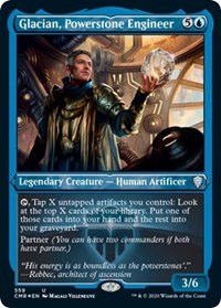 Glacian, Powerstone Engineer (Foil Etched) [Commander Legends] | Exor Games Summserside