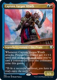 Captain Vargus Wrath (Foil Etched) [Commander Legends] | Exor Games Summserside