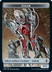 Golem // Zombie Double-sided Token [Commander Legends] | Exor Games Summserside