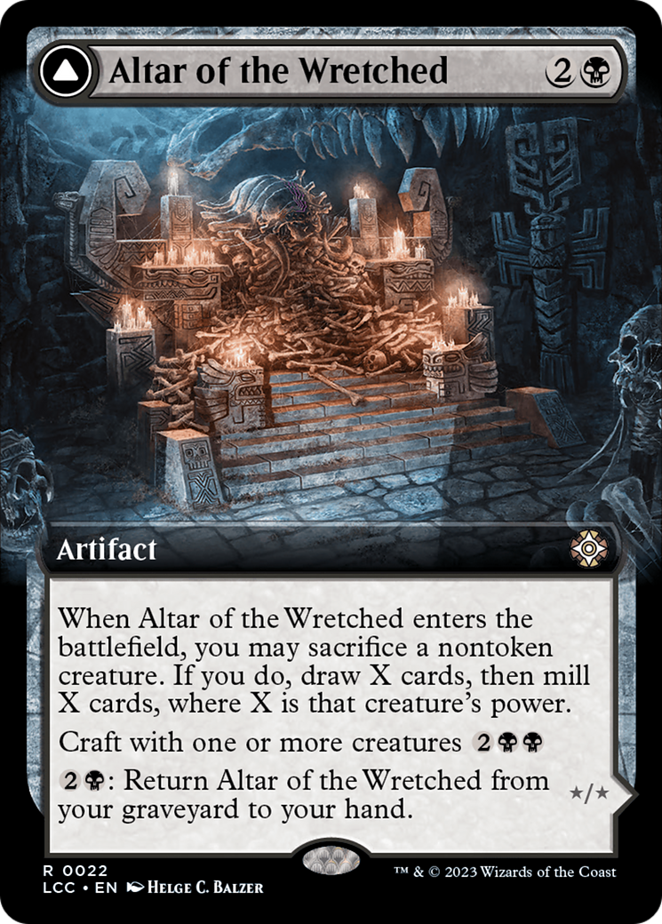 Altar of the Wretched // Wretched Bonemass (Extended Art) [The Lost Caverns of Ixalan Commander] | Exor Games Summserside