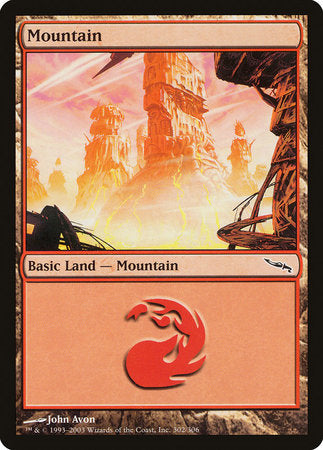 Mountain (302) [Mirrodin] | Exor Games Summserside