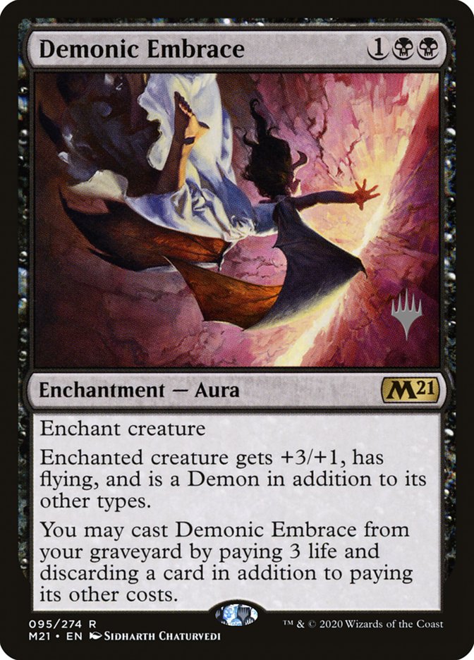 Demonic Embrace (Promo Pack) [Core Set 2021 Promos] | Exor Games Summserside