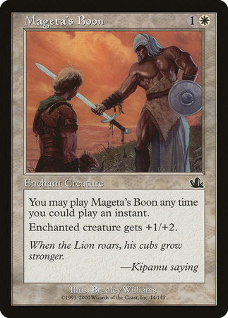 Mageta's Boon [Prophecy] | Exor Games Summserside