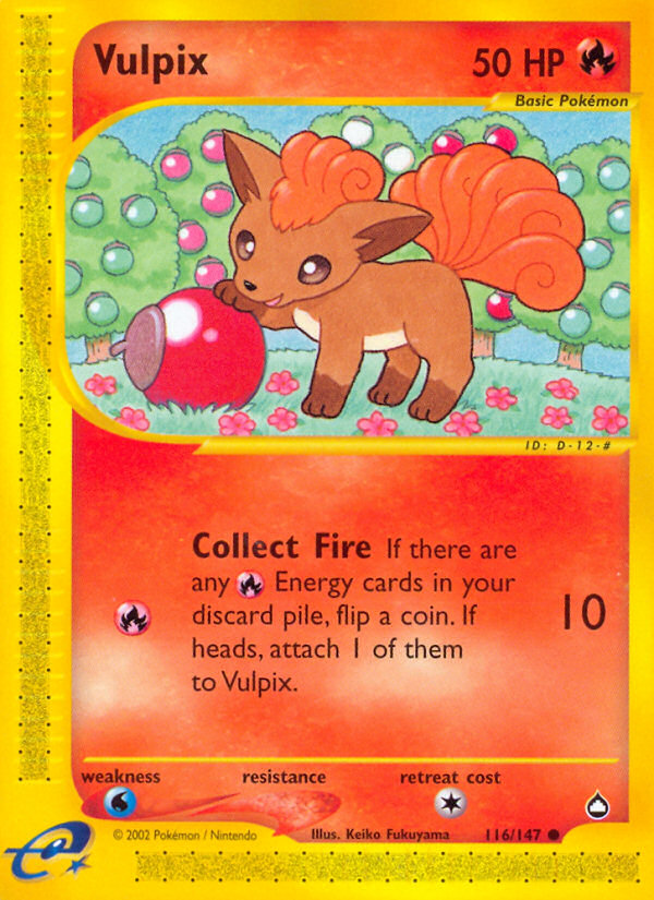 Vulpix (116/147) [Aquapolis] | Exor Games Summserside