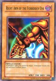 Right Arm of the Forbidden One [DB1-EN137] Common | Exor Games Summserside
