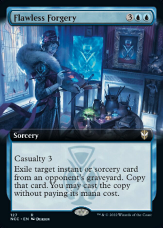 Flawless Forgery (Extended Art) [Streets of New Capenna Commander] | Exor Games Summserside