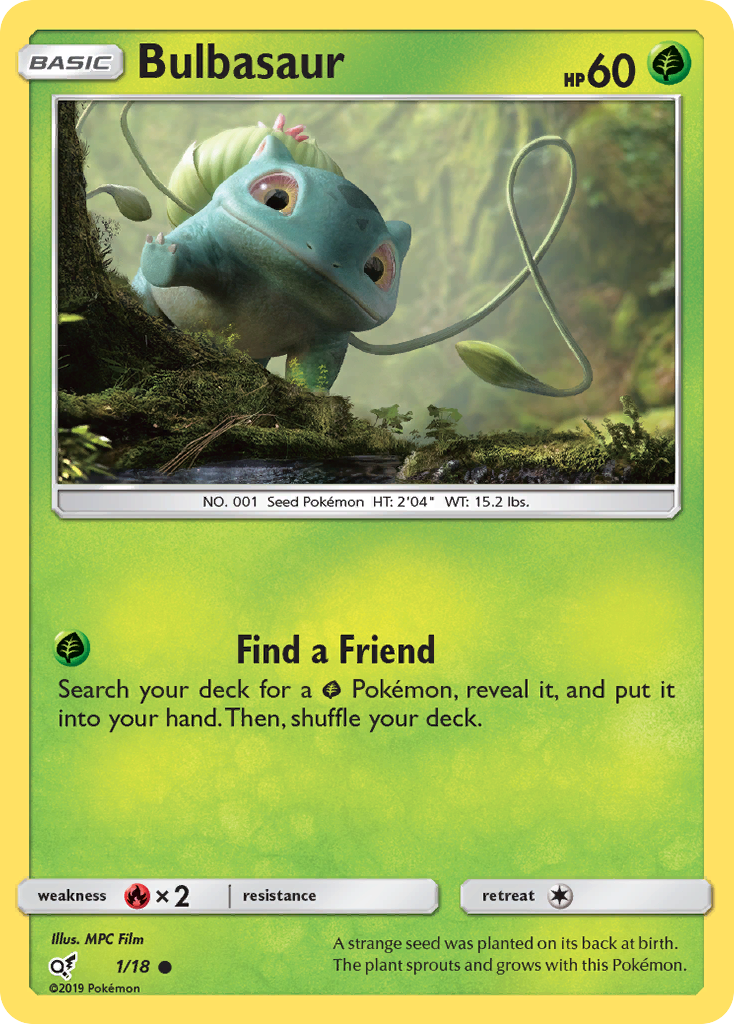 Bulbasaur (1/18) [Sun & Moon: Detective Pikachu] | Exor Games Summserside