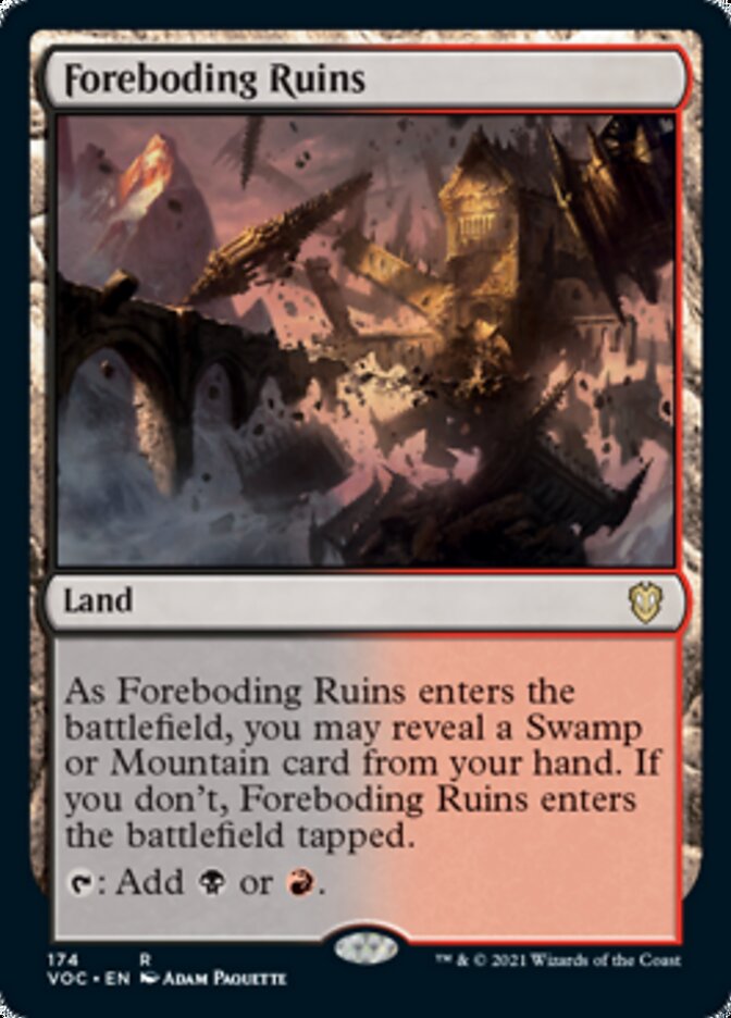 Foreboding Ruins [Innistrad: Crimson Vow Commander] | Exor Games Summserside