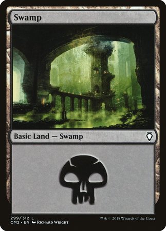 Swamp (299) [Commander Anthology Volume II] | Exor Games Summserside