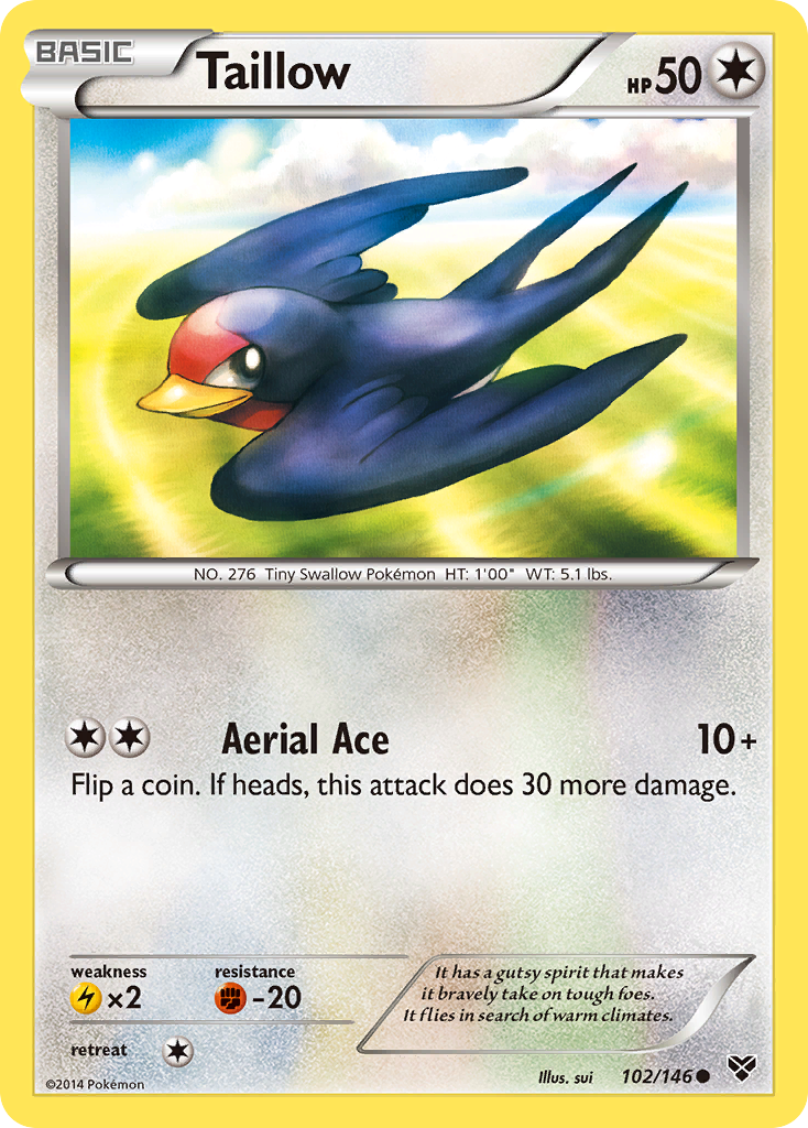 Taillow (102/146) [XY: Base Set] | Exor Games Summserside