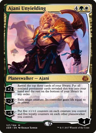 Ajani Unyielding [Aether Revolt] | Exor Games Summserside