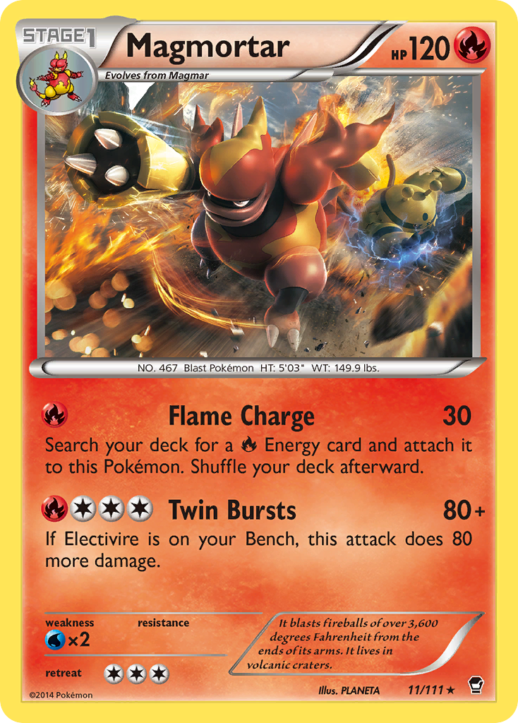 Magmortar (11/111) [XY: Furious Fists] | Exor Games Summserside