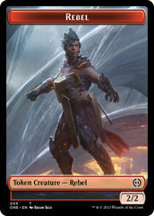 Rebel // Goblin Double-Sided Token [Phyrexia: All Will Be One Commander Tokens] | Exor Games Summserside