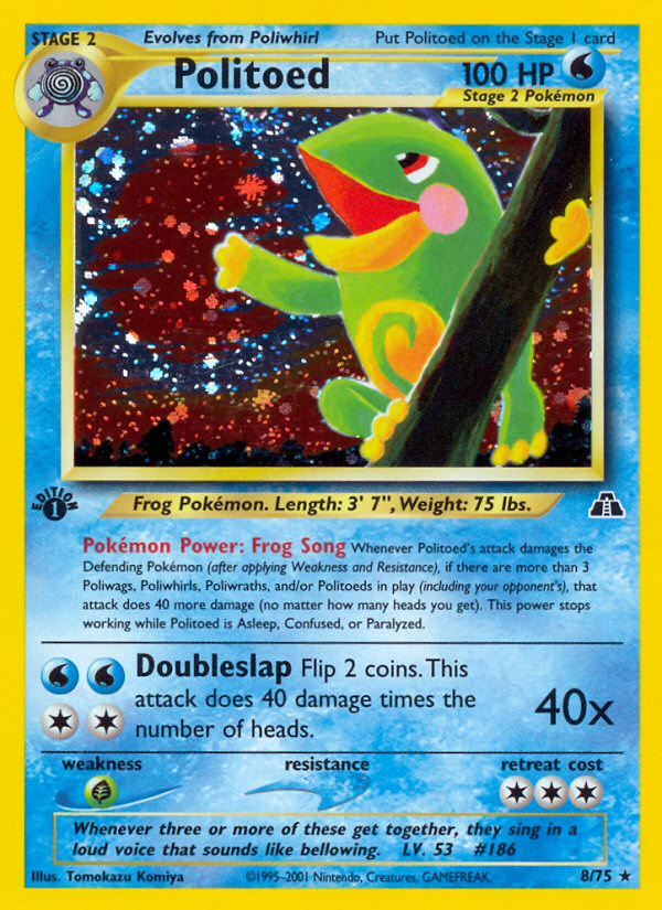 Politoed (8/75) [Neo Discovery 1st Edition] | Exor Games Summserside