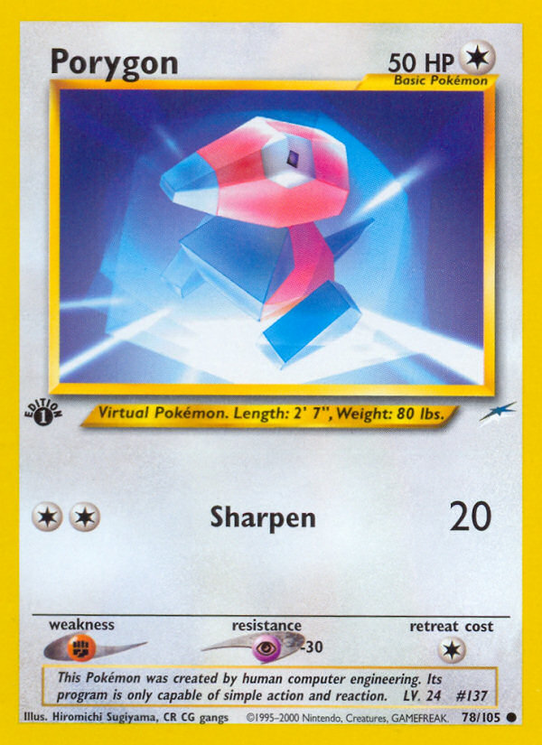 Porygon (78/105) [Neo Destiny 1st Edition] | Exor Games Summserside