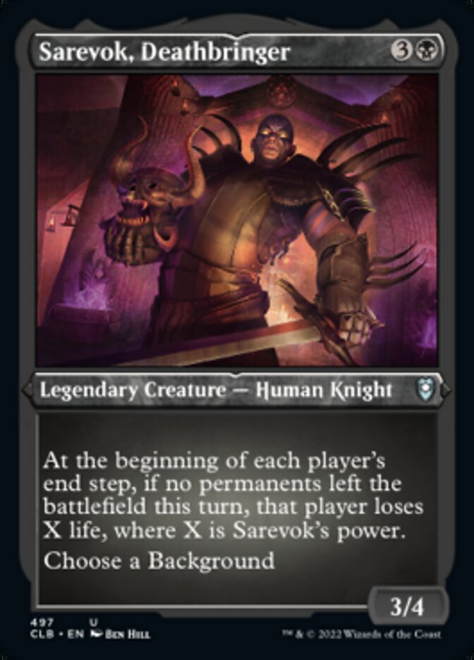 Sarevok, Deathbringer (Foil Etched) [Commander Legends: Battle for Baldur's Gate] | Exor Games Summserside