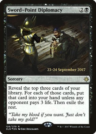 Sword-Point Diplomacy [Ixalan Promos] | Exor Games Summserside