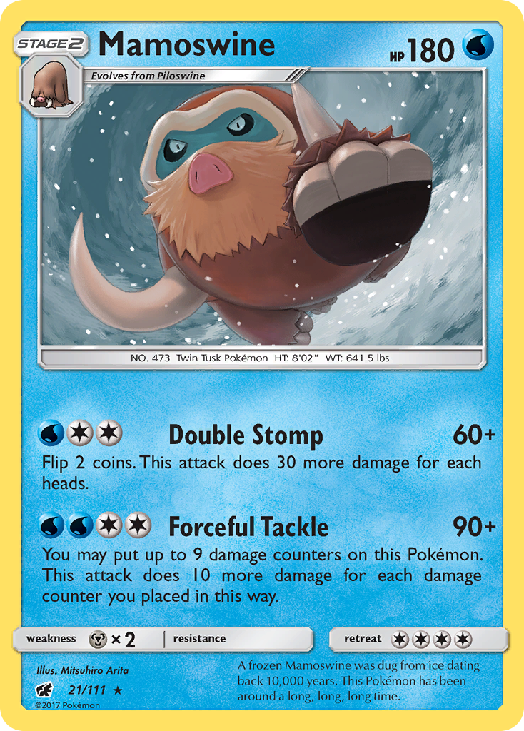 Mamoswine (21/111) [Sun & Moon: Crimson Invasion] | Exor Games Summserside