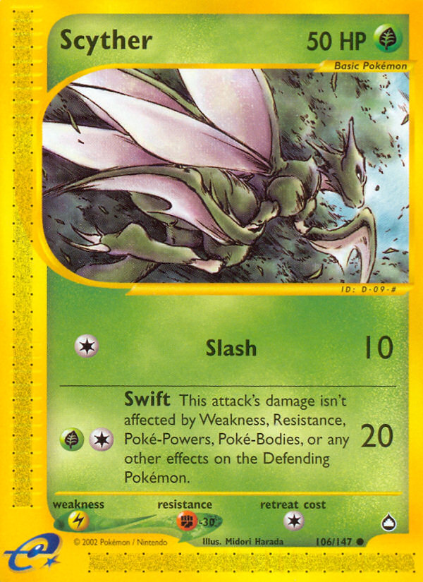 Scyther (106/147) [Aquapolis] | Exor Games Summserside