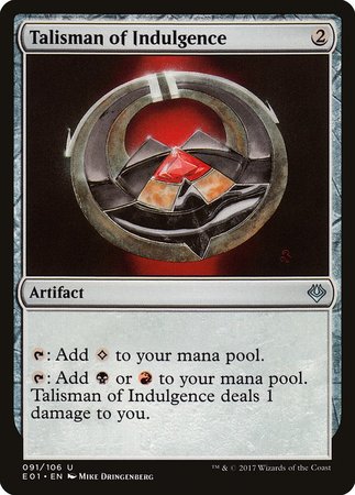 Talisman of Indulgence [Archenemy: Nicol Bolas] | Exor Games Summserside