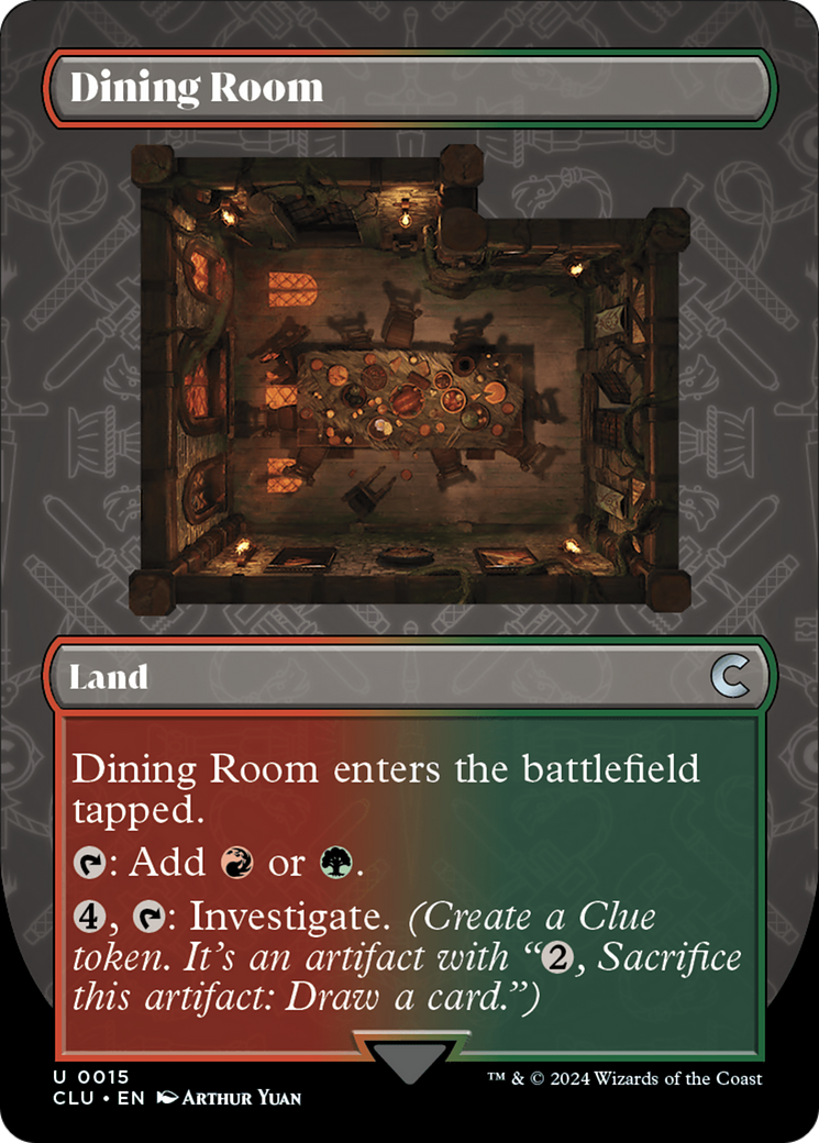 Dining Room (Borderless) [Ravnica: Clue Edition] | Exor Games Summserside
