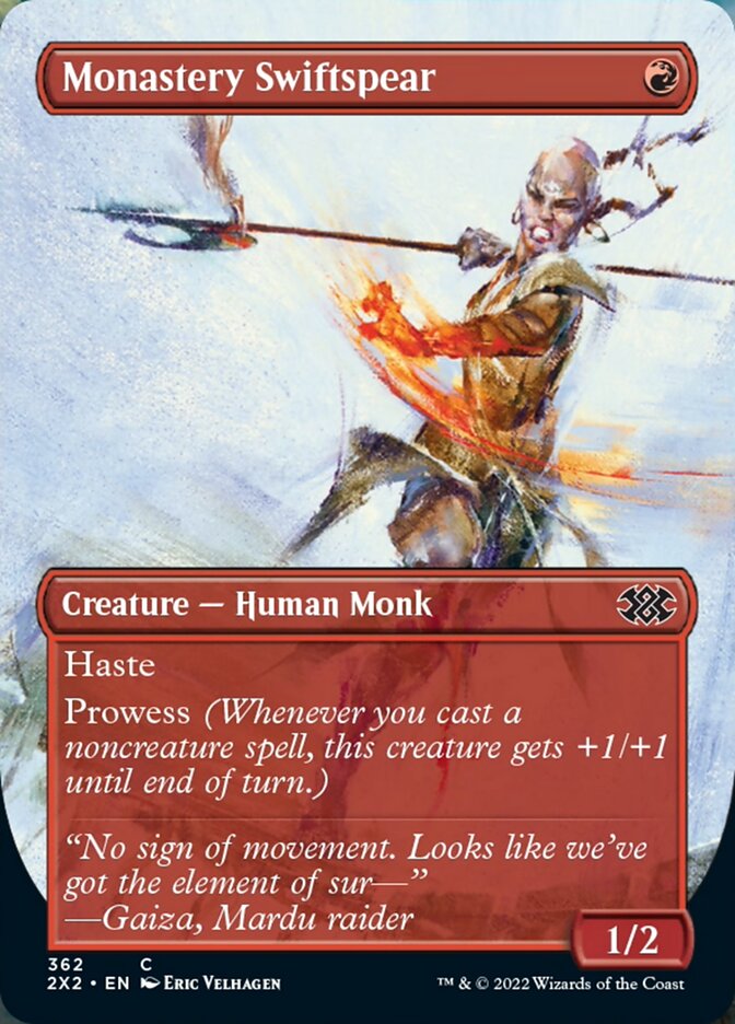 Monastery Swiftspear (Borderless Alternate Art) [Double Masters 2022] | Exor Games Summserside