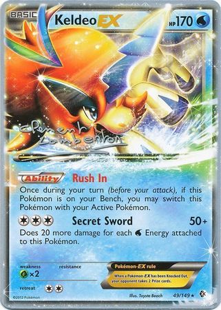 Keldeo EX (49/149) (Anguille Sous Roche - Clement Lamberton) [World Championships 2013] | Exor Games Summserside