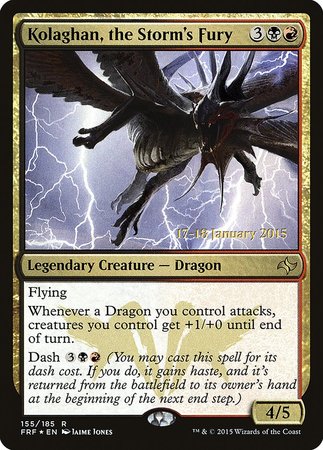 Kolaghan, the Storm's Fury [Fate Reforged Promos] | Exor Games Summserside